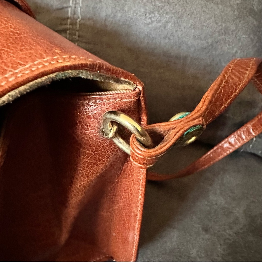 Vintage Jay Herbert New York Honey Brown Leather Bag - Picture 7 of 8